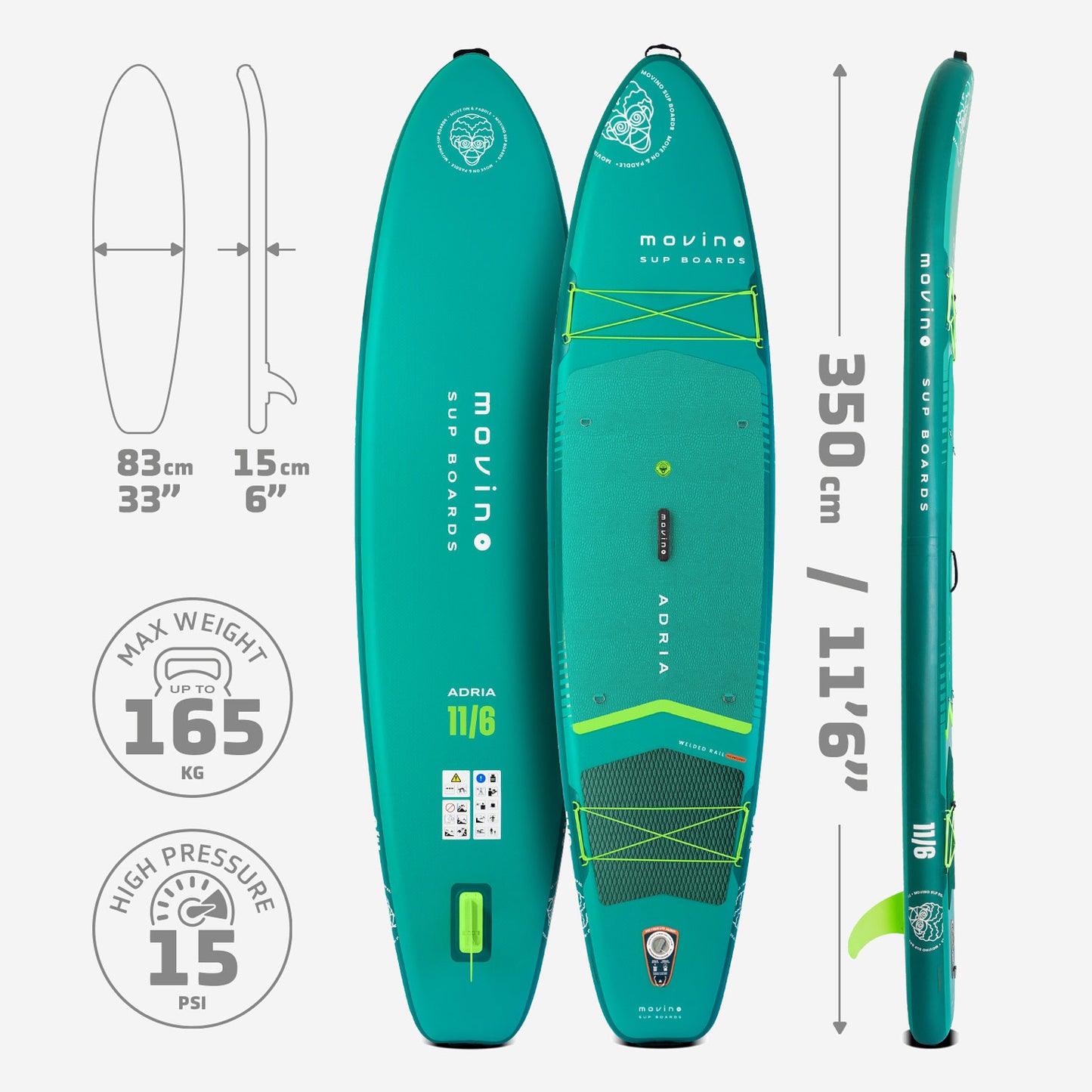Movino Adria (teal-lime)