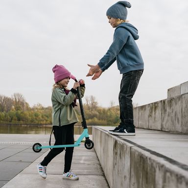 A stunt scooter for the youngest