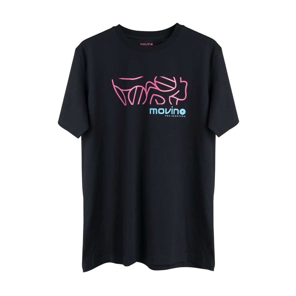 T-SHIRT - PINK/TURQUOISE